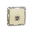 DATA Outlet CAT 6 STP. Sedna Design & Elements. RJ45. Wood brich