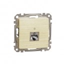 DATA Outlet CAT 6 STP. Sedna Design & Elements. RJ45. Wood brich