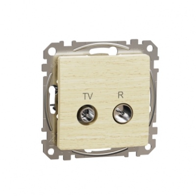TV/R connector 7db. Sedna. Wood birch