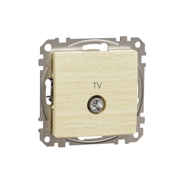 TV connector intermediate 10dB. Sedna. Wood birch