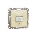Motion sensor. Sedna Design & Elements. 160°. 10A. Wood Birch