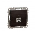 DATA Outlet CAT 6A STP. Sedna Design & Elements. RJ45. Wood wenge