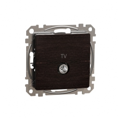 TV connector intermediate 10dB. Sedna. Wood wenge