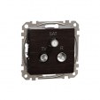 TV/R/SAT connector 7db. Sedna. Wood wenge