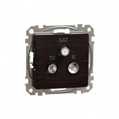 TV/R/SAT connector 7db. Sedna. Wood wenge