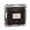 Motion sensor. Sedna Design & Elements. 160°. 10A. Wood wenge