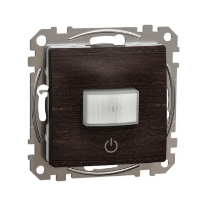 Motion sensor. Sedna Design & Elements. 160°. 10A. Wood wenge