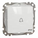 Sedna Design & Elements. 1-way Push-Button 10A Bell Symbol. professional. white