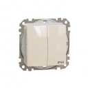 Sedna Design & Elements. 2-circuits switch 10AX. professional. beige