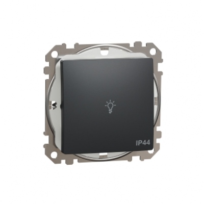 Sedna Design & Elements. 1-way Push-Button 10A Lamp Symbol. professional. anthracite