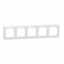 Sedna Design & Elements. Frame 5 gang. professional. white