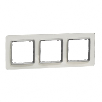 Sedna Design & Elements. Frame 3 gang. professional. glass clear