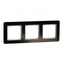 Sedna Design & Elements. Frame 3 gang. professional. glass dark