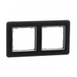 Sedna Design & Elements. Frame 2 gang. professional. glass smoke