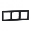Sedna Design & Elements. Frame 3 gang. professional. glass smoke