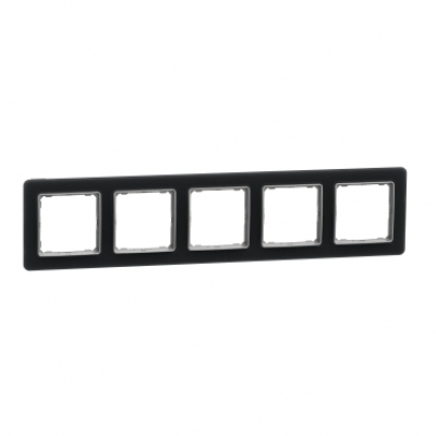 Sedna Design & Elements. Frame 5 gang. professional. glass smoke