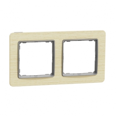 Sedna Design & Elements. Frame 2 gang. professional. wood birch