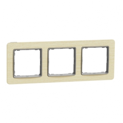 Sedna Design & Elements. Frame 3 gang. professional. wood birch