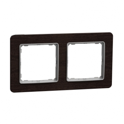 Sedna Design & Elements. Frame 2 gang. professional. wood wenge