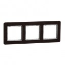 Sedna Design & Elements. Frame 3 gang. professional. wood wenge