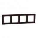 Sedna Design & Elements. Frame 4 gang. professional. wood wenge