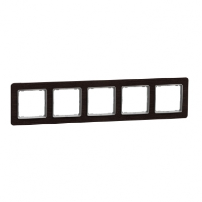 Sedna Design & Elements. Frame 5 gang. professional. wood wenge