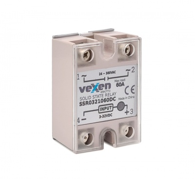 Твердотельное реле  1NO, 60A, 3-32VDC