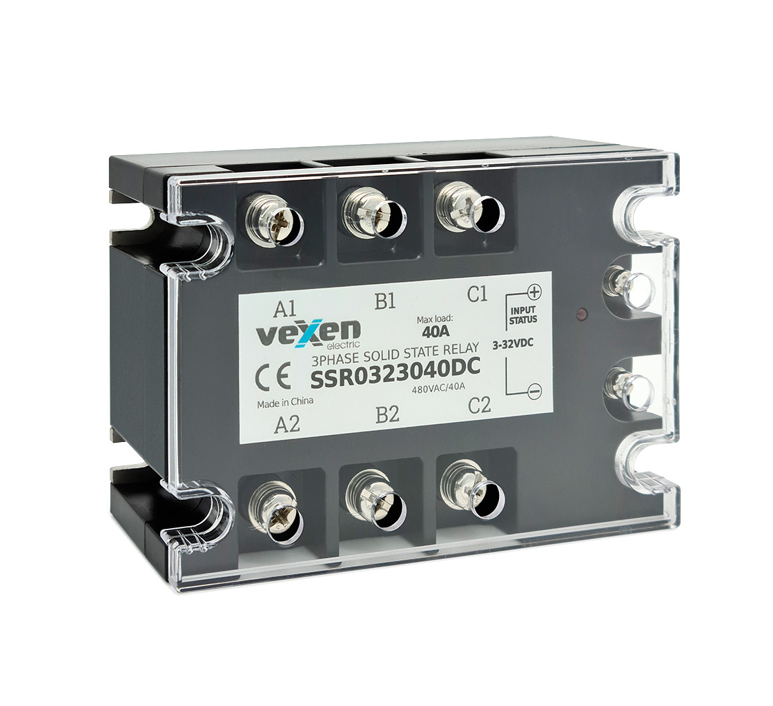 Solid state relay 3NO, 40A, 3-32VDC