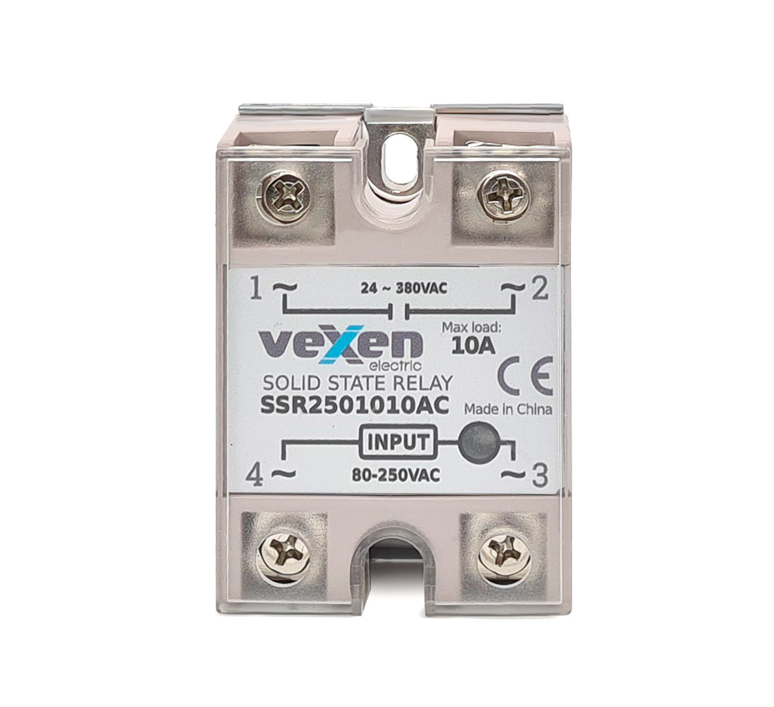 Solid state relay 1NO, 10A, 80-250VAC