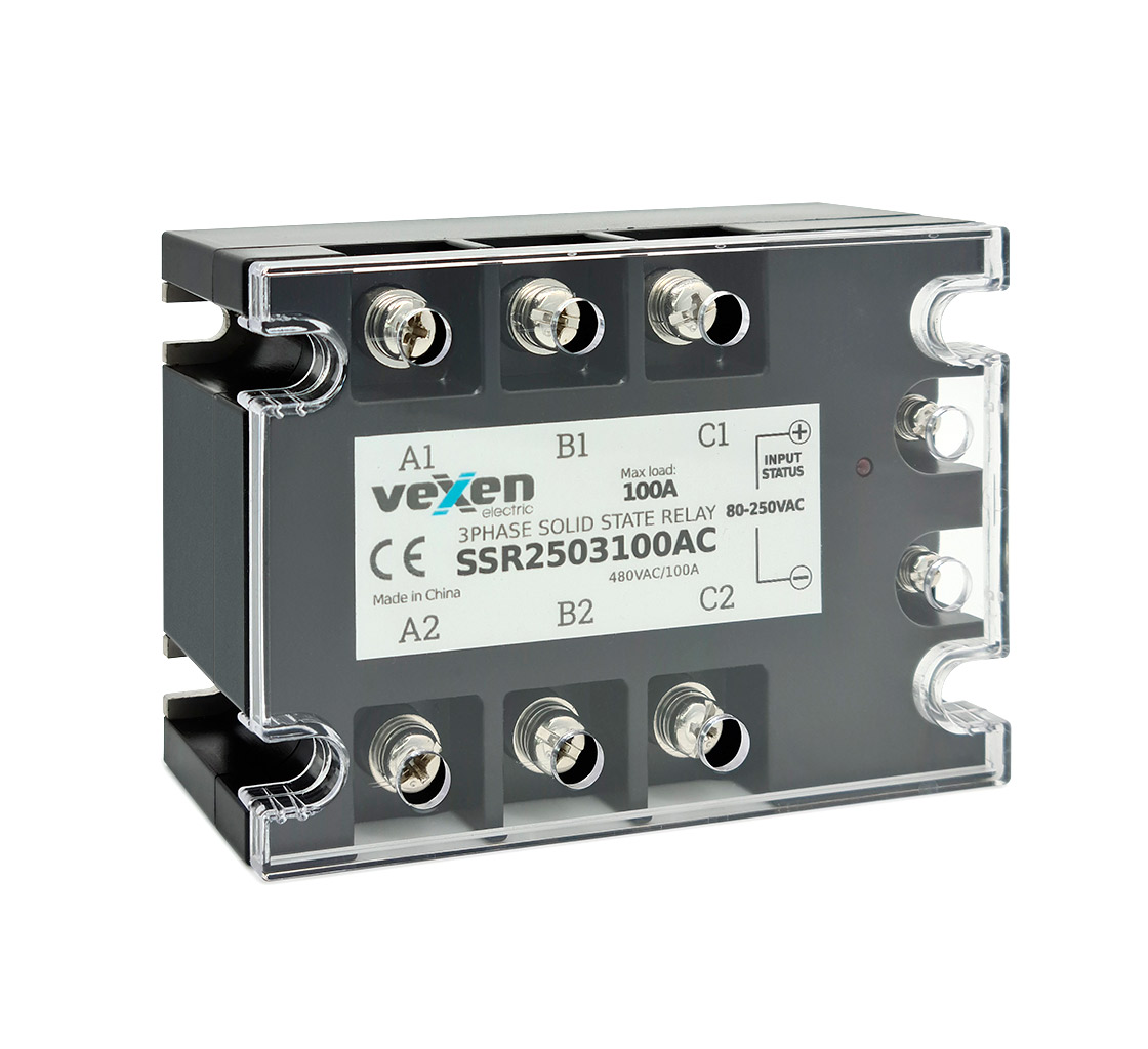 Solid state relay 3NO,100A, 80-250VAC