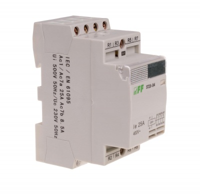 ST25-04  mod. contactor,  4NC, I=25A, coil V U=230V AC, 2 mod.