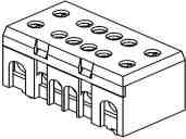 Neutral and earthing-terminal N/P8+4