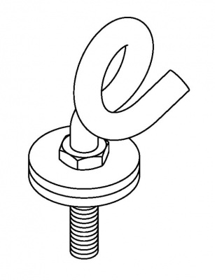 Open threaded rod RS M5 x 50