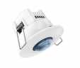 Presence detector, 1 channel, 8m range, 360° angle of detection, recessed ceiling, 2-wire, master function, remote controllable