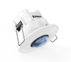 Presence detector, 1 channel, 8m range, 360° angle of detection, recessed ceiling, 2-wire, slave function