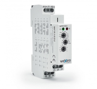 MFR102U Мультифункциональное реле времени 1CO 16A 12-230V AC/DC