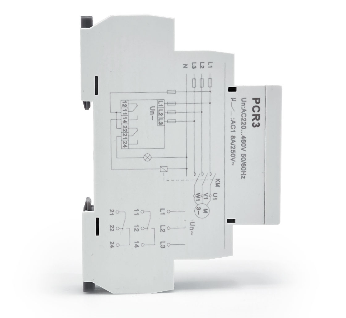 PCR3 3-phase voltage control relay 3L 1CO 10A AC230V