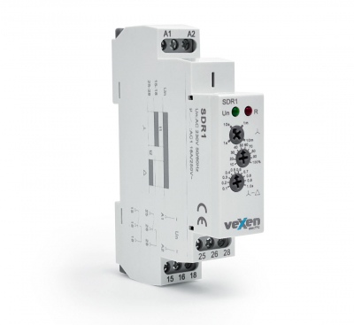 SDR1 Laika relejs zvaigzne-trīsstūris ar aizturi uz ieslēgšanu 2CO 16A AC230V