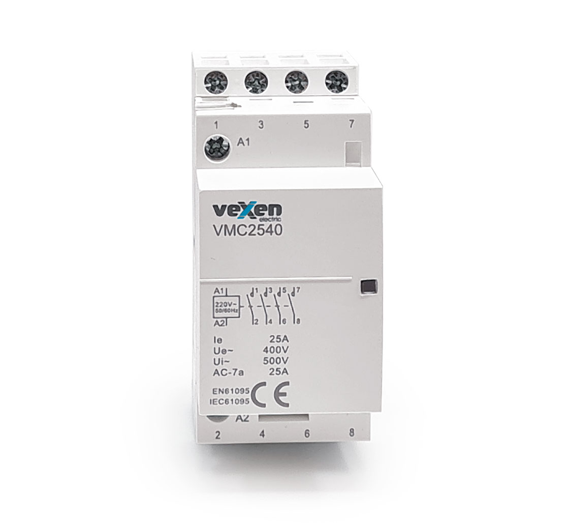 VMC2540 модульный контактор 4NO, 25A, AC230V
