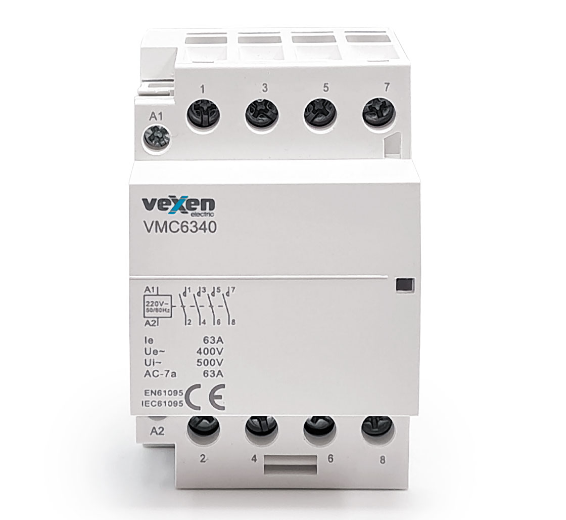 VMC6340 modular contactor 4NO, 63A, AC230V