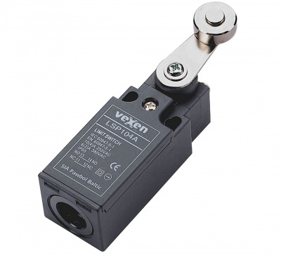 LSP104A limit switch 1NO/1NC in plastic housing IP65 with metal roller lever