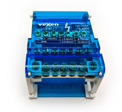 Распределительный блок  4x7, 125A/500V